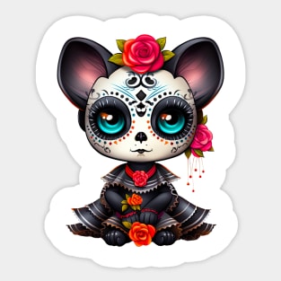 Dia de los Muertos Cat #1 Sticker